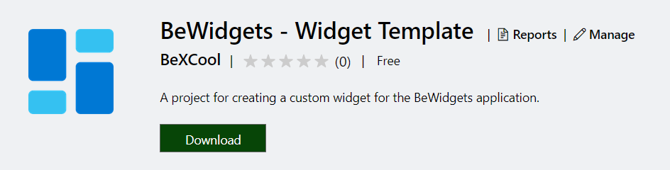 BeWidgets - Widget Template extension