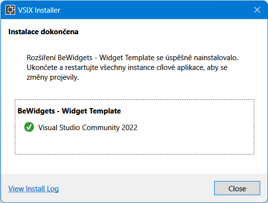 Extension installer - Complete